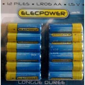 Pack de 12 Piles AA LR06 Longue Durée 1.5V - Performances Fiables pour Tous Vos Appareils