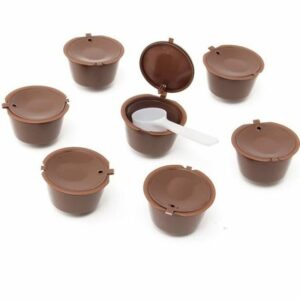 10 Capsules Rechargeables Réutilisables pour Nescafé Dolce Gusto - Filtre à Café Écologique