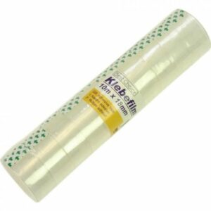 Pack de 10 Rouleaux de Ruban Adhésif Transparent Universel 10Mx18mm avec Dévidoir Inclus