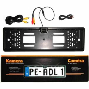 Caméra de Recul  170° Vision Nocturne pour Plaque d'Immatriculation - Noir, Idéale pour Europe
