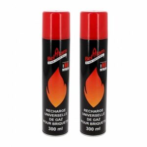 Pack de 2 Bouteilles de Gaz Belflam 300 ml - Idéal pour Barbecues et Camping