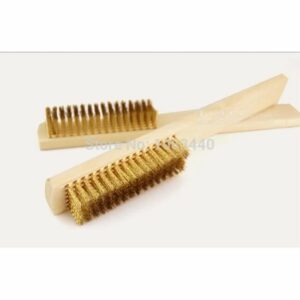 Set de 2 Brosses Métalliques avec Manche en Bois - Idéal pour un Nettoyage Efficace et Durable