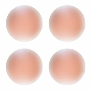 2 Paires de Cache-Tétons en Silicone Autoadhésif et Lavable - Confort et Discrétion Assurés !