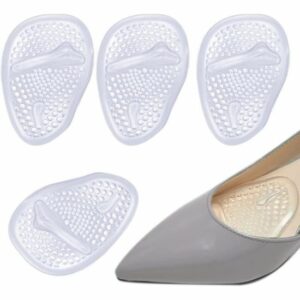 3 Paires de Demi Semelles en Silicone pour Femmes - Confort et Soutien pour Avant-Pied