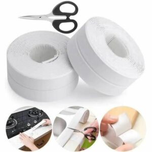 Lot de 2 Bandes Auto-adhésives Étanches en Silicone pour Salle de Bains et Cuisine - Expédition France