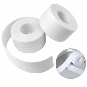 Lot de 2 rouleaux de ruban adhésif étanche 38mm x 3,2m - Résistant à la moisissure, idéal pour la cuisine
