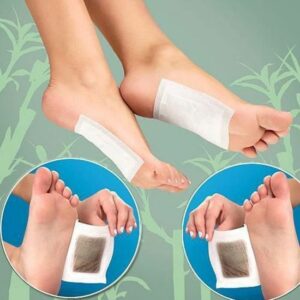 20 Patches Detox Kinoki pour Pieds - Adhésifs Herbacés Minceur et Élimination des Toxines