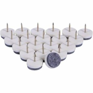 20 Clous de Coussinet en Feutre 24 mm - Protecteurs de Sol pour Chaises et Meubles