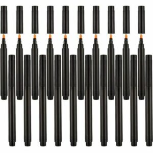 Pack de 20 Stylos Détecteurs de Faux Billets - Marqueurs Noir A18 pour Vérification Sécurisée