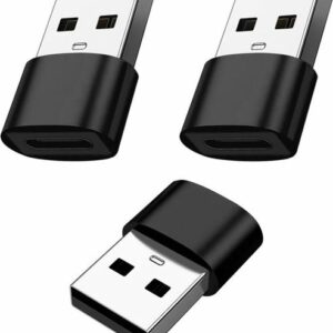 Adaptateurs USB A vers USB C - 3 Pièces, Chargez iPhone 11/12/13/14/15 Pro avec Style et Efficacité