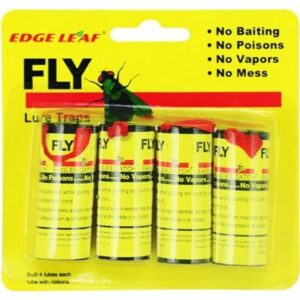 4 Rouleaux Adhésifs Attrape-Mouches - Bandes de Papier Gluant Efficaces pour Éliminer les Insectes