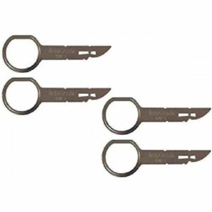 Clés d'extraction autoradio universelles - 4 pièces marron pour Audi, Ford, Mercedes & VW
