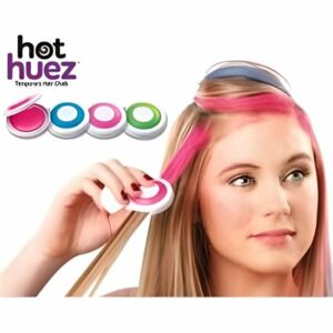 4 Disques de Craie pour Cheveux - Mèches Colorées Faciles à Appliquer