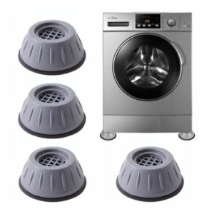 4 Patins Anti-Vibration pour Machine à Laver - Amortisseurs Tampons en Caoutchouc, Réduisez le Bruit !