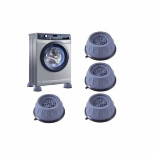 Pieds Anti-Vibrations pour Machine à Laver - 4 Amortisseurs Blancs - Idéal pour Intérieur