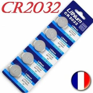 Pack de 5 Piles Bouton CR2032 - DL2032 - BR2032 - Idéales pour Vos Appareils 3V