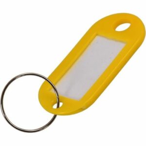 50 Étiquettes d'Identification en Plastique pour Porte-Clés - Couleurs Variées et Pratiques