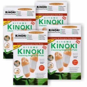 50 Patches Détox Kinoki aux Herbes Naturelles pour Pieds - Détoxification Efficace et Naturelle