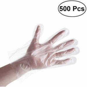 Pack de 500 Gants en Plastique Jetables PE pour Nettoyage et Cuisine - Pratiques et Résistants