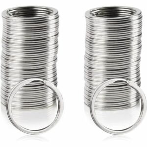 80 Anneaux Brisés en Acier Inoxydable 30mm - Porte-clés Ronds pour Maison et Accessoires