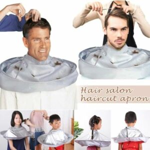 Cape de Coupe Cheveux Pliable Imperméable pour Salon - Accessoire Barbier Pratique avec Tondeuse à Cheveux