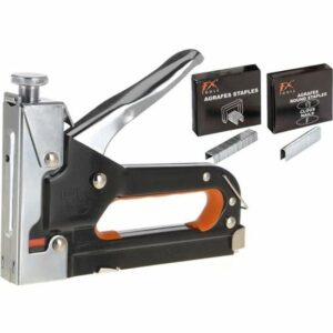 Agrafeuse Cloueuse Multifonctionnelle - 1000 Clous et Agrafes Offerts pour Tous Vos Projets de Bricolage!
