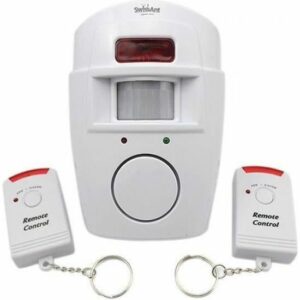 Alarme Intérieure avec Détecteur de Mouvement POPSPO - 2 Télécommandes, 80 dB, Portée 12 m