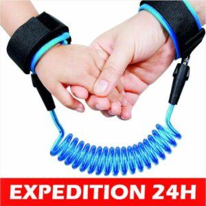 Ceinture Antiperte Réglable pour Enfant - Harnais de Sécurité Confortable avec Bracelet Rotatif 360°
