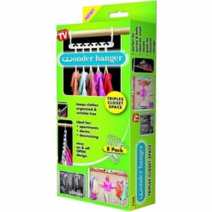 Wonder Hangers - Lot de 8 Cintres Gain de Place, Idéal pour Optimiser Votre Espace!