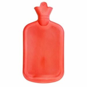 Bouillotte en Caoutchouc 2L Rouge - Chaleur Réconfortante et Confort Inégalé