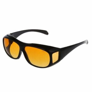 Lunettes de conduite de nuit enveloppantes - Mixte - Jaune et Noir pour une vision optimale