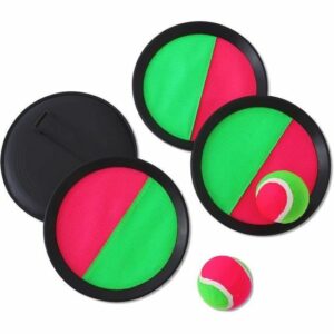 Jeu de Lancer Velcro : 2 Raquettes, 2 Balles et Pagaies - Amusement garanti pour toute la famille !