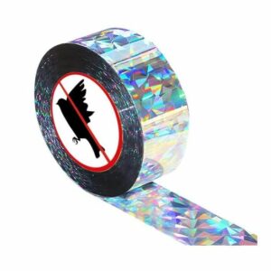 Bande Repulsive Anti-Oiseaux 50m - Ruban Holographique Non Toxique et Résistant aux Intempéries