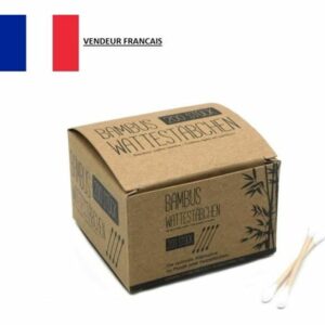 200 Coton-Tiges en Bambou Écologique - Cure-Oreilles Durables et Respectueux de l'Environnement