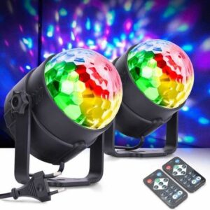 Boule Disco 3W - Projecteur Scène RGB avec Télécommande - Ambiance Festive Garantie !