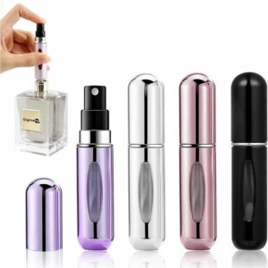 Bouteille de parfum de voyage 5 ml - Flacon portable 4 pièces, idéal pour vos déplacements - PZCC