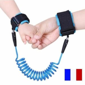 Bracelet Anti-Perte Sécurisé pour Bébé et Enfant - Laisse Cordon Attache Poignet pour Foule