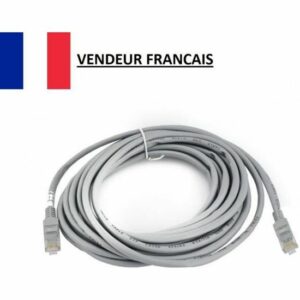 Câble Ethernet RJ45 5M - Idéal pour Routeur, Modem et PC - Connexion Internet Fiable et Rapide