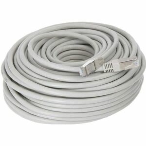 Câble RJ45 Cat 6 Blindé FTP 30m - Haute Vitesse pour Réseau Fiable et Performant