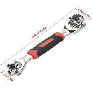 Clé à Douille Multifonction ARAMOX 48 en 1 - Acier Inoxydable, Rotation 360° - Outil Pro Indispensable