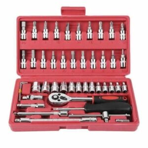 Coffret Outils de Réparation Auto - Clé et Douilles 46 Pièces pour un Entretien Simplifié