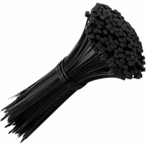 Lot de 300 Colliers de Serrage Noir en Nylon 200x3,6 mm - Attaches Câbles Pratiques et Résistantes