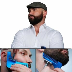 Outil de façonnage de barbe ADTOBAST - 1 pièce avec peigne, le cadeau parfait pour hommes modernes !