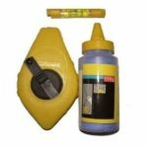 Cordeau à tracer avec poudre 110g et niveau : Précision garantie pour vos travaux de construction