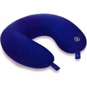 Coussin vibrant en microbilles - Massage relaxant du cou en tissu confortable - Bleu