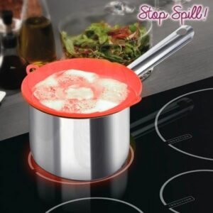 Couvercle en Silicone Antidébordement - Stop Spill pour des Repas Sans Tracas