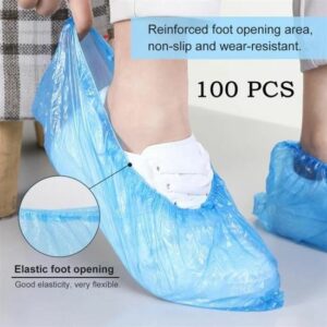 Couvre-chaussures jetables en plastique pour nettoyage - Protège vos chaussures efficacement
