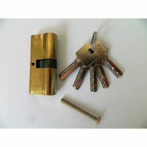 Cylindre de serrure pour porte d'entrée d'appartement 70 mm avec 5 clés - Sécurité renforcée