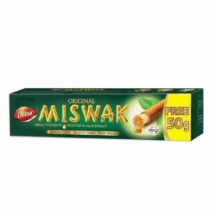Dentifrice Dabur Miswak 120 g + 50 g OFFERT - Sans Parabènes - Soin Naturel pour Adultes