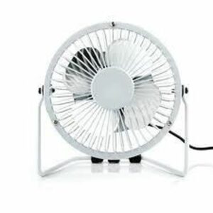 Ventilateur de Bureau USB Compact 6 pouces - Léger et Puissant - Idéal pour le Confort au Travail - Blanc